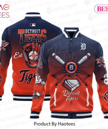 Detroit Tigers Baseball Bomber Jacket - Stylish & Comfortable Team Apparel