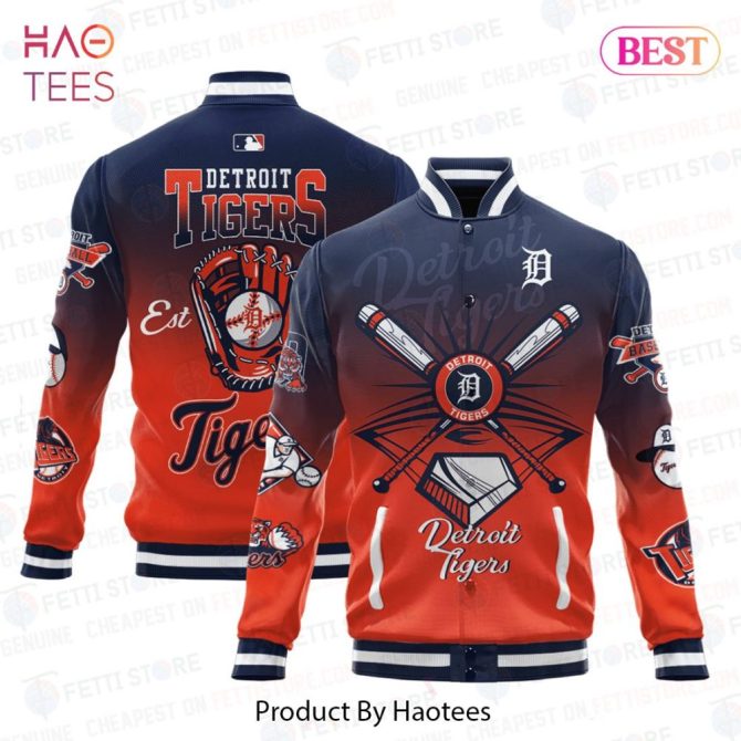 Detroit Tigers Vintage Baseball Jacket - Stylish Fan Gear By Haotees