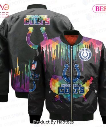 Luxury Indianapolis Coltsnational Football League Aop Bomber Jacket