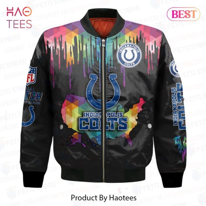 Luxury Indianapolis Coltsnational Football League Aop Bomber Jacket - Image 2