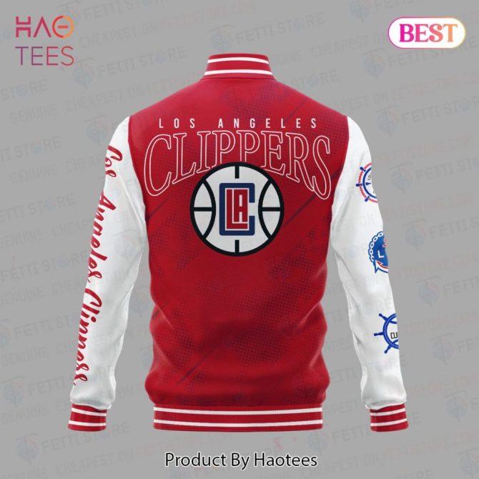 La Clippers Varsity Jacket - Stylish Red & White Fan Gear By Haotees - Image 3