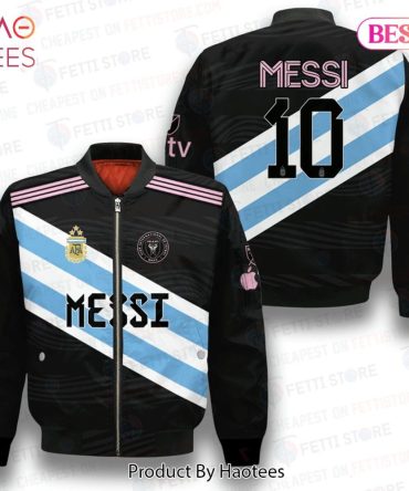 Luxury Lionel Messi Inter Miami Argentina Unique Design 3D Bomber Jacket