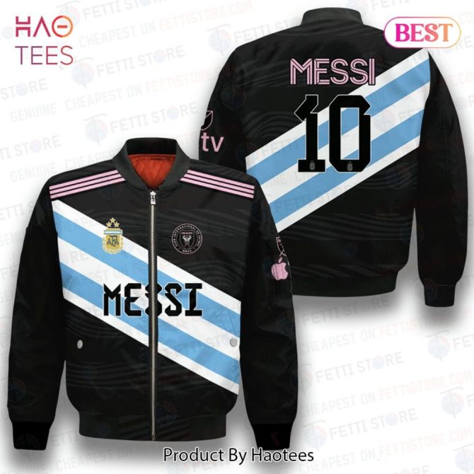 Luxury Lionel Messi Inter Miami Argentina Unique Design 3D Bomber Jacket