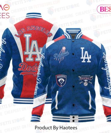 La Dodgers Varsity Jacket - Official Team Logo, Blue & Red, Unisex Baseball Apparel