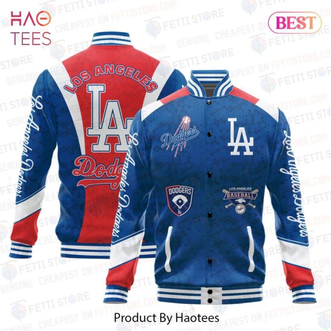 La Dodgers Varsity Jacket - Official Team Logo, Blue & Red, Unisex Baseball Apparel