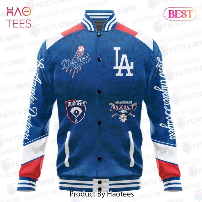 La Dodgers Varsity Jacket - Official Team Logo, Blue & Red, Unisex Baseball Apparel - Image 2