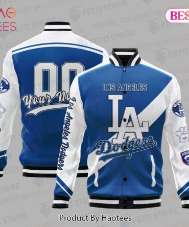 Customizable Los Angeles Dodgers Varsity Jacket - Personalized Name & Number