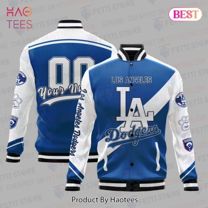 Customizable Los Angeles Dodgers Varsity Jacket - Personalized Name & Number