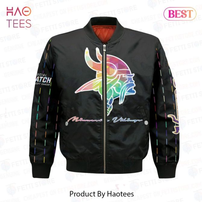 Luxury Minnesota Vikingsnational Football League Aop Bomber Jacket - Image 2