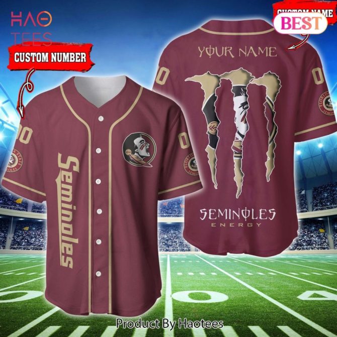 Custom Seminoles Baseball Jersey - Personalized Name & Number - Perfect Fan Gift