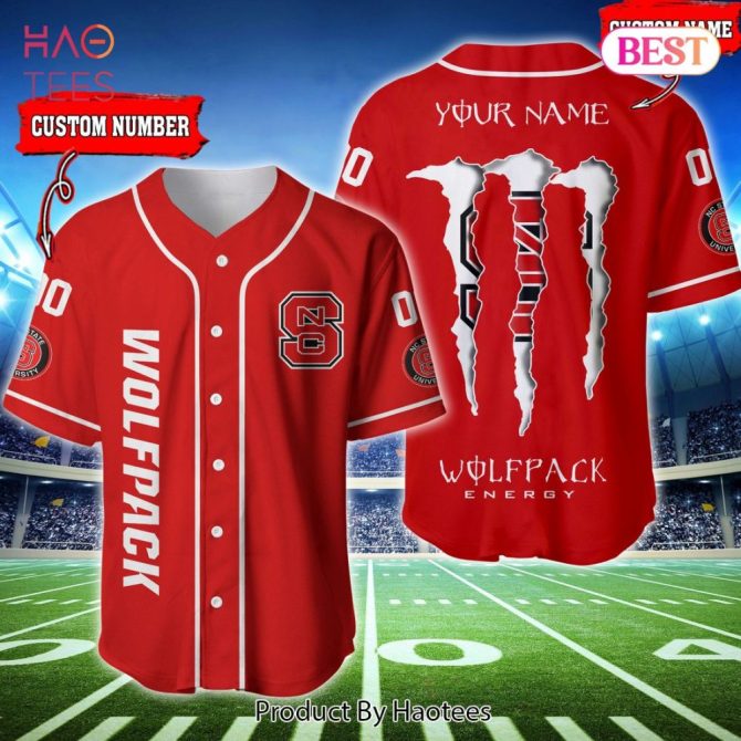 Custom Wolfpack Jersey - Personalized Name & Number - Perfect Gift For Fans!