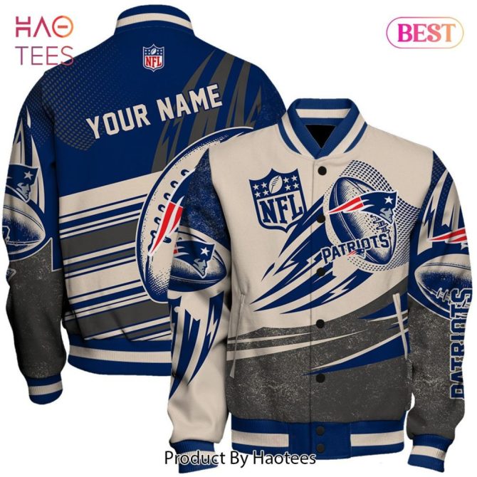 Customizable Nfl Patriots Jacket - Personalized Name Design For Fans