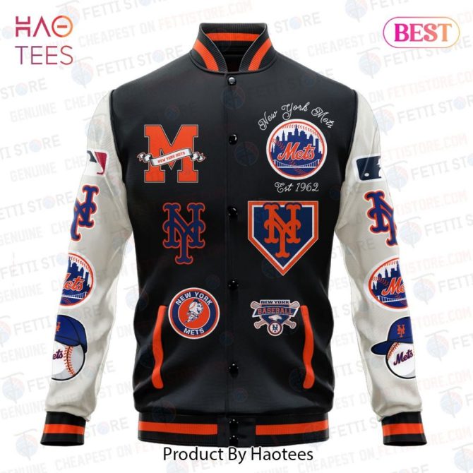 Ny Mets Varsity Jacket - Premium Baseball Fan Gear By Haotees - Image 2