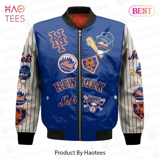 Luxury New York Metsmajor League Baseball   Unisex Aop Bomber Jacket - Image 2