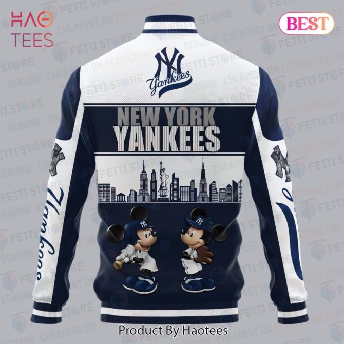 New York Yankees Varsity Jacket With Iconic Cartoon Design - Mlb Fan Essential - Image 3