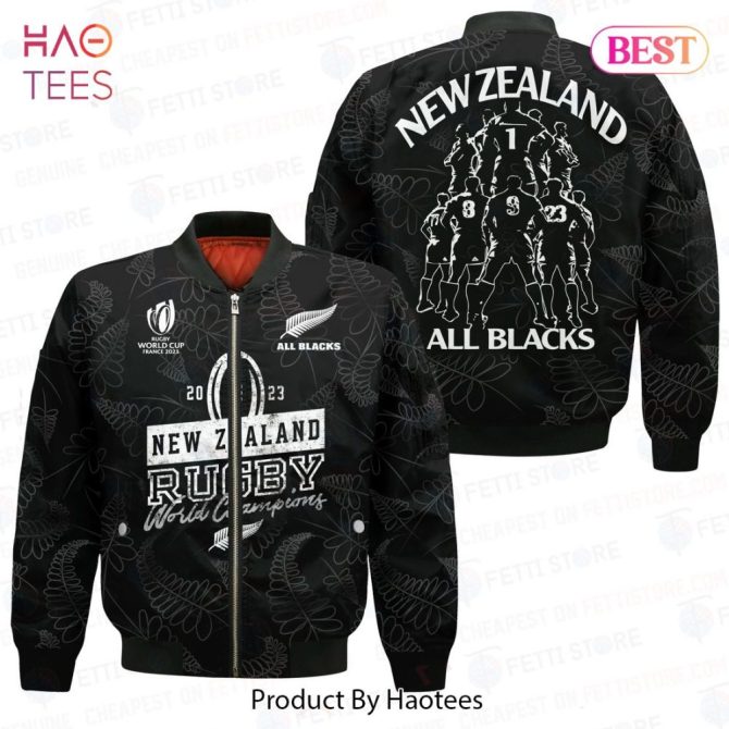 Luxury New Zealand All Blacks Rugby World Cup   New Design Bomber Jacket
