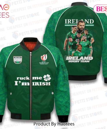 Luxury Rugby World Cup   Ireland   3D Bomber Jacket