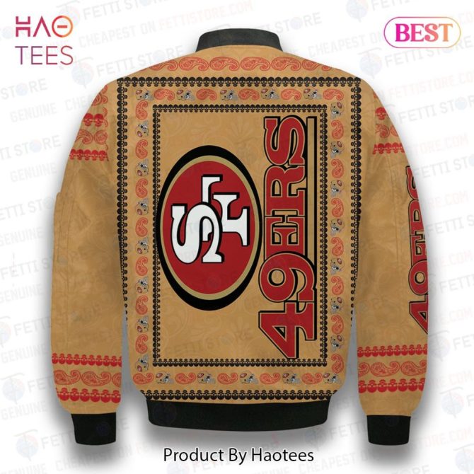 Luxury San Francisco 49Ers Classic Pattern Nfl 3D Bomber Jacket - Image 3