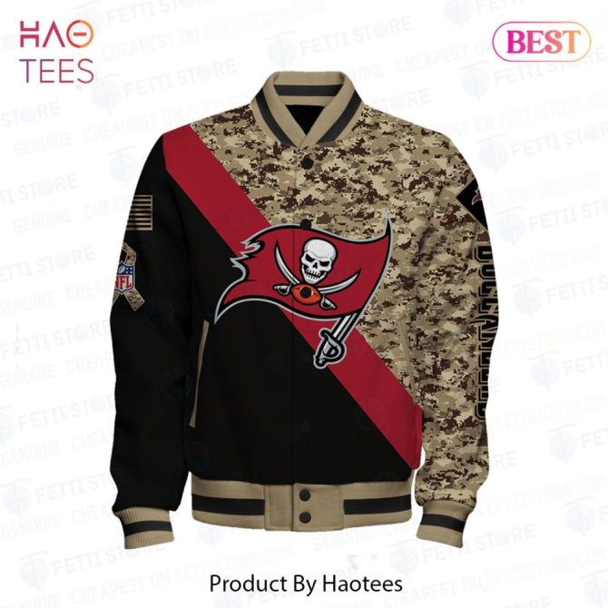 Camouflage Buccaneers Bomber Jacket - Stylish Nfl Fan Gear For Men & Women - Perfect Gift! - Image 2