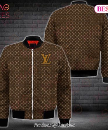 Lv Lv Brown Bomber Jacket Luxury Brand Clothing Clothes Outfit