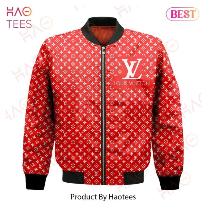 Lv Lv Red Bomber Jacket Luxury Brand Clothing Clothes Outfit