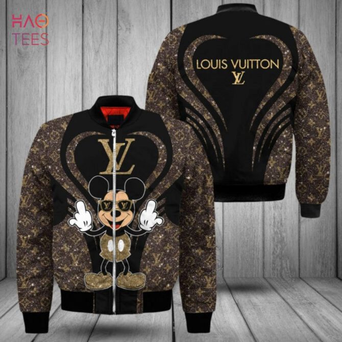 Hot Louis Vuitton Printing Mickey 3D Luxury Brand Bomber Jacket Pod Design - Image 2
