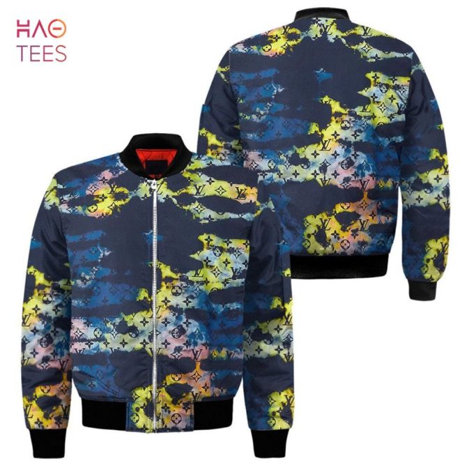 Vibrant Abstract Bomber Jacket - Unisex Streetwear Fashion