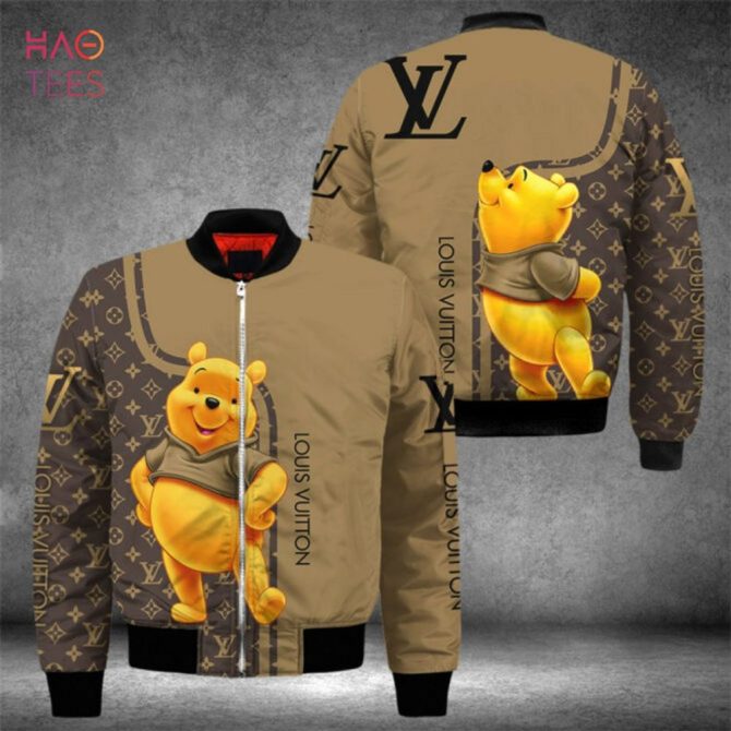 Hot Louis Vuitton Winnie The Pooh Luxury Brand Bomber Jacket Pod Design - Image 2