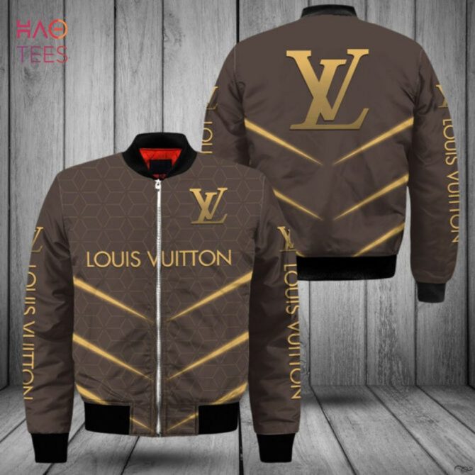 Luxury Designer Brown Bomber Jacket With Gold Accents - Stylish & Trendy Outerwear - Image 2