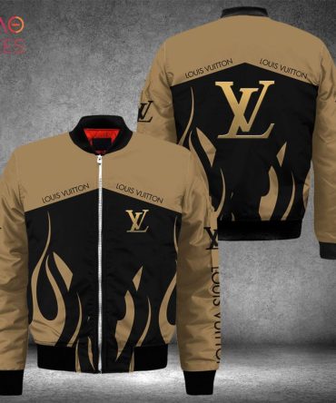 Best Louis Vuitton Luxury Brand Flame Pattern Bomber Jacket Limited Edition