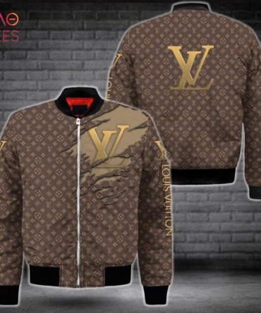 Best Louis Vuitton Luxury Brand Full Printing Logo Bomber Jacket Limited Edition