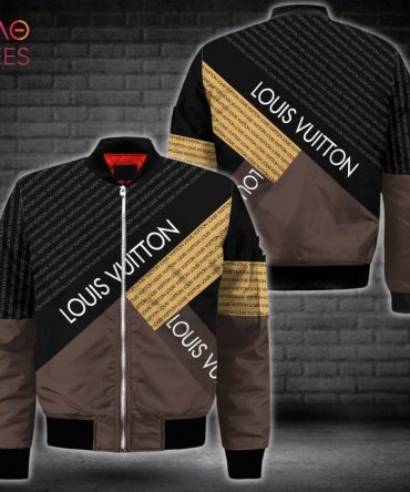The Best Louis Vuitton Luxury Brand Brown Black Gold Bomber Jacket Limited Edition