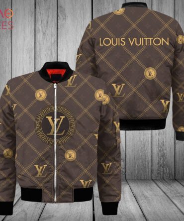 The Best Louis Vuitton Square Pattern Design Luxury Brand Bomber Jacket Limited Edition