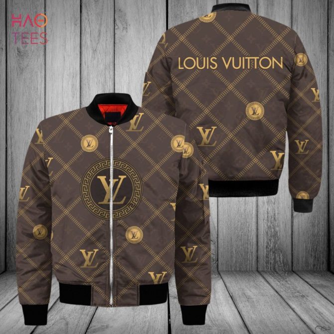 The Best Louis Vuitton Square Pattern Design Luxury Brand Bomber Jacket Limited Edition