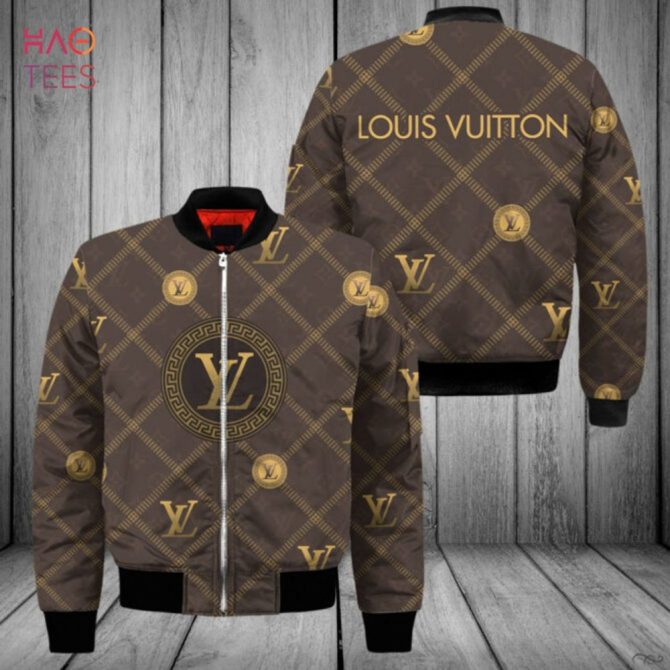 The Best Louis Vuitton Square Pattern Design Luxury Brand Bomber Jacket Limited Edition - Image 2