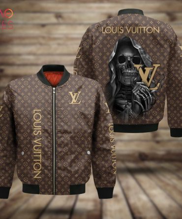 The Best Louis Vuitton Skull 3D Printing Luxury Brand Bomber Jacket Limited Edition