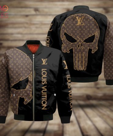 Available Louis Vuitton Luxury Brand Printing Skull 3D Bomber Jacket Limited Edition