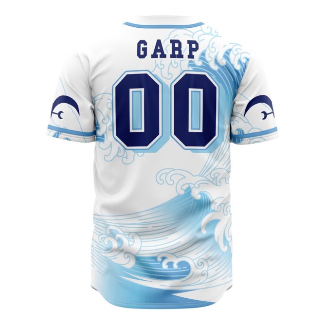 Stylish Marine Baseball Jersey – Japanese Wave Design, Unisex, Breathable Fabric - Image 2