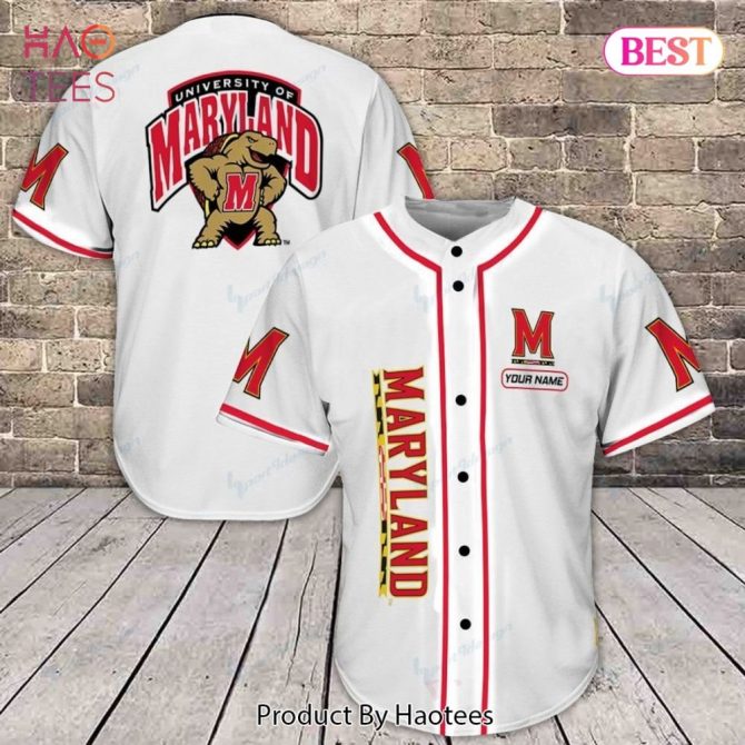 Customizable University Of Maryland Baseball Jersey - Show Your Terrapins Pride!