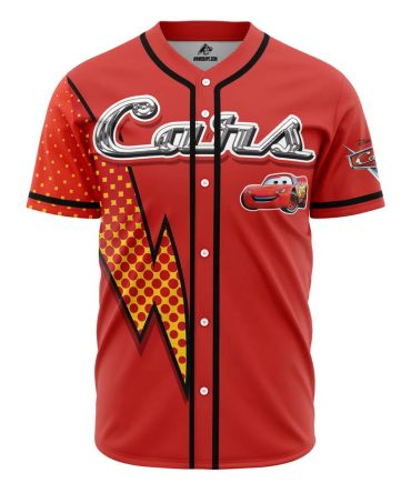 Lightning Mcqueen Cars Jersey - Stylish Red Baseball Shirt For Kids & Fans
