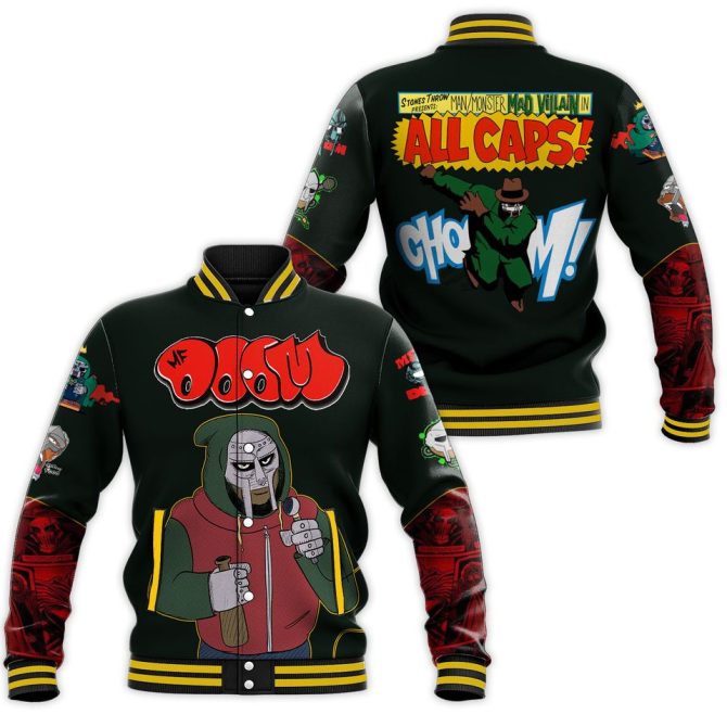 Exclusive Comic Style Varsity Jacket - Bold Graphic Design, Perfect For Streetwear Fans