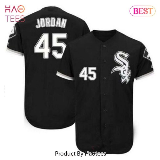 Authentic Black Baseball Jersey #45 – Stylish Sportswear For Fans
