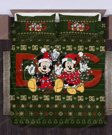 Mickey Minnie Dolce &Amp; Gabbana Christmas Bedding Sets