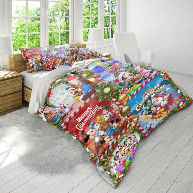 Cozy Disney Christmas Bedding Set - Mickey & Friends Holiday Magic For Kids - Image 3
