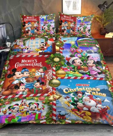 Cozy Disney Christmas Bedding Set - Mickey & Friends Holiday Magic For Kids