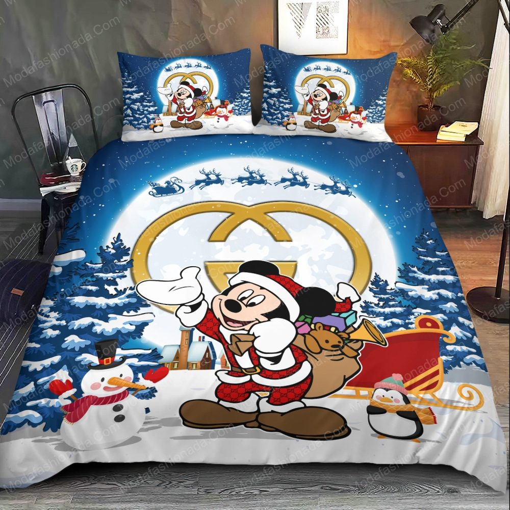 Festive Cartoon Christmas Bedding Set - Holiday Comforter & Pillowcases - Image 2