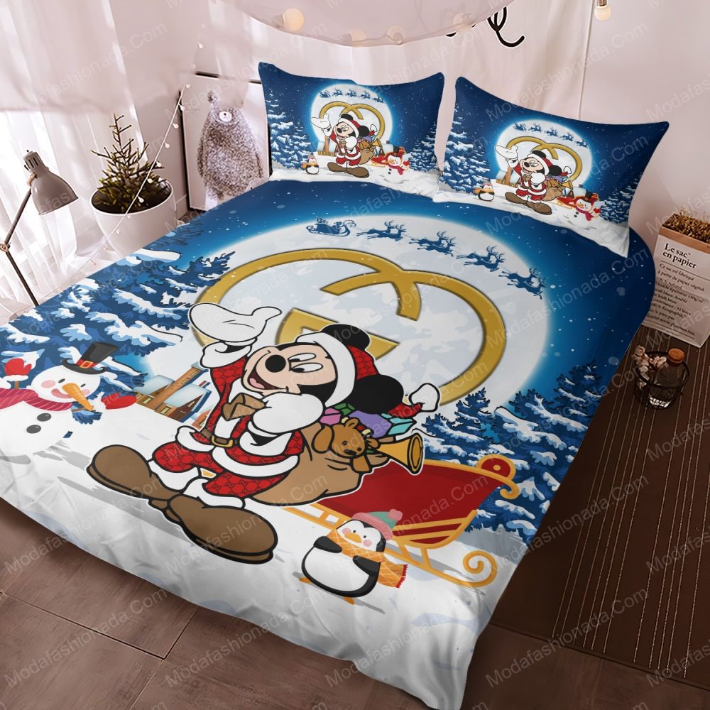 Festive Cartoon Christmas Bedding Set - Holiday Comforter & Pillowcases - Image 3