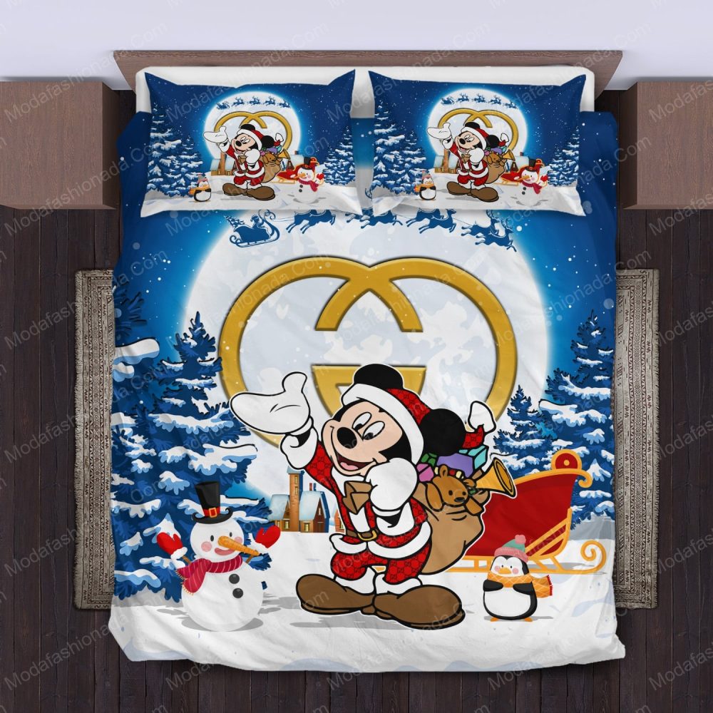 Festive Cartoon Christmas Bedding Set - Holiday Comforter & Pillowcases