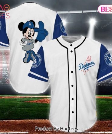 Disney Dodgers Baseball Jersey - Mickey Mouse Fan Gear For La Dodgers Fans