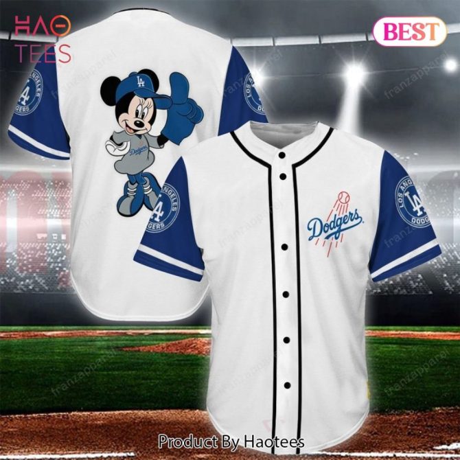Disney Dodgers Baseball Jersey - Mickey Mouse Fan Gear For La Dodgers Fans